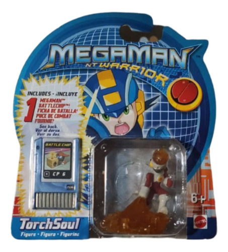 Figura Megaman Nt Warrior Torch Soul Ficha De Combate 5cm