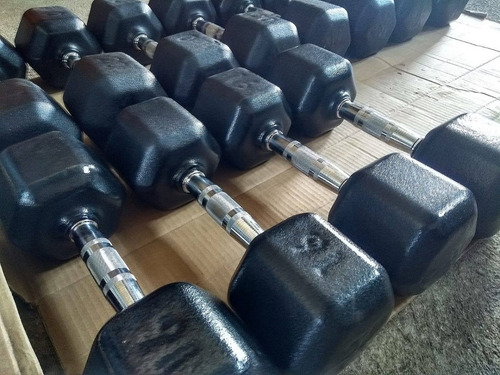 Dumbell Hexagonal Tex 2 Pares De 05/10/16/20/22 Kg Sem Supor