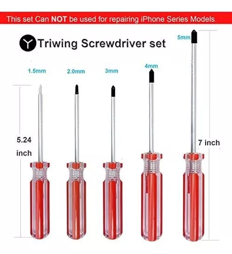 Destornillador triwing reparacion punta 2.0 mm Azul