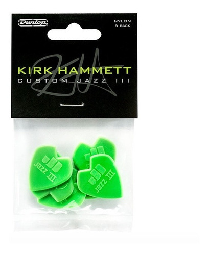 12 Picks Jim Dunlop 47ph3n Kirk Hammet Guitarrista Metallica