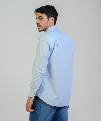 Camisa Poplin Hombre Brooksfield Bolsillo Regular Fit 3584b