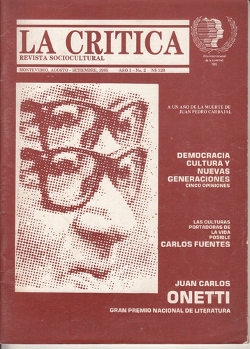 Uruguay 1985 Revista Cultural La Critica Nº 2 Literatura