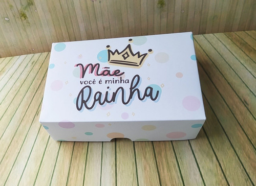 Imagem 3 de 3 de 20 Caixas Para 6 Doces Lembrança Dia Das Mães