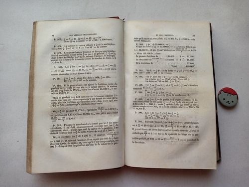 Libro Arithmétique Gremillet 116b9