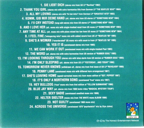 The Beatles Cd Digi Yesterday's Mixes Today Europa Cerrado