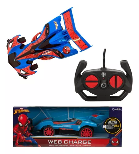 Carro de Controle Remoto Web Climber, Spider Man, 7 Funções, Candide