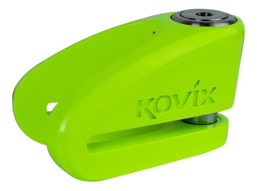 Candado Disco Moto Kovix Kvz1 Metal Pulido Pasador 6mm Color Verde Fluor