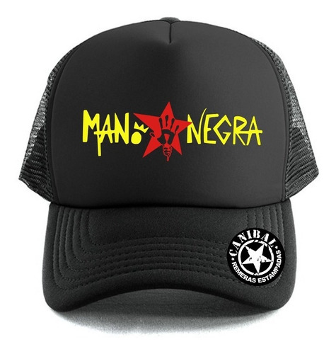 Gorras Trucker Mano Negra Remeras Estampadas Canibal