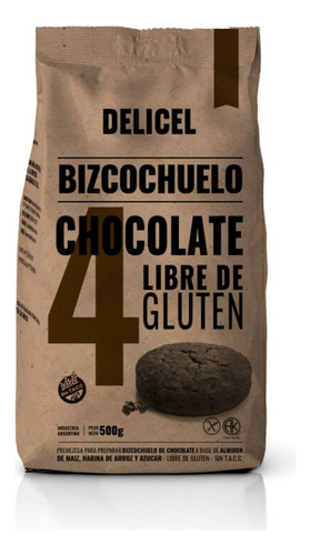 Premezcla Bizcochuelo Sabor Chocolate Delicel X500g