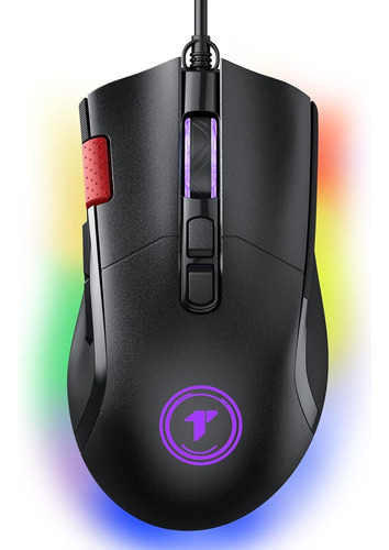 Mouse Óptico Con Luces Rgb  Y 7200 Dpi Ajustable