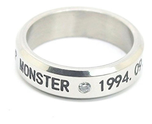 Imagen 2 de 2 de Anillo Bts Bangtan Boys Kpop Coreano Acero Rap Monster Rm