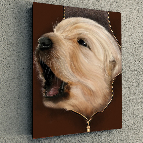 Cuadro De Perro Mascota Cachorro Golden Retriever