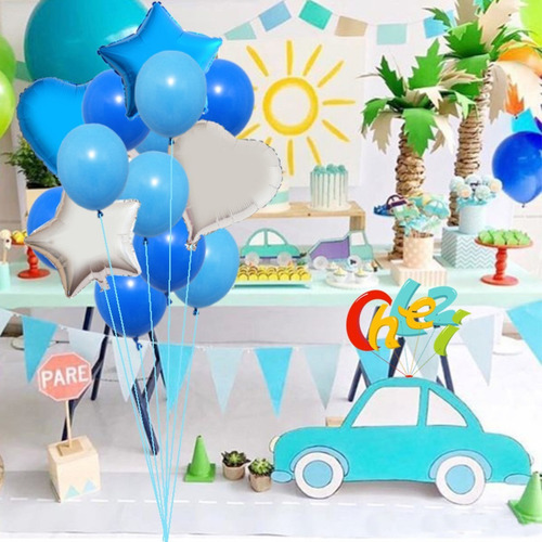 Set X 14 Decoracion De Cumpleaños Set Globos Celebracion