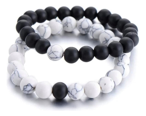 Pulseiras Com Contas De Distância Dele E Dela, Tamanho Únic