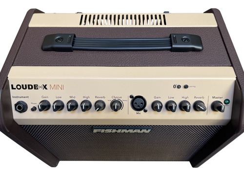 Amplificador Fishman Loudbox Mini Transistor para guitarra de 60W color marrón/crema 220V