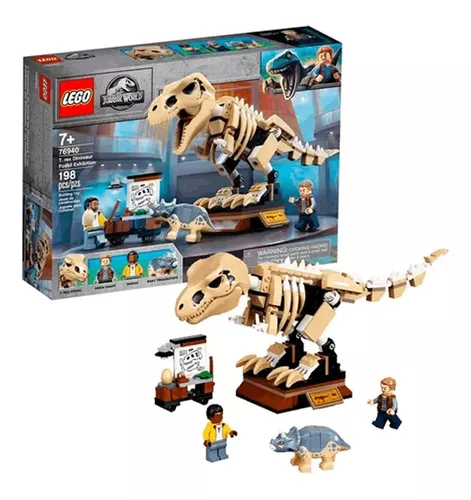 Lego Jurassic World Exposição Fóssil Do Dinossauro Rex 76940 na