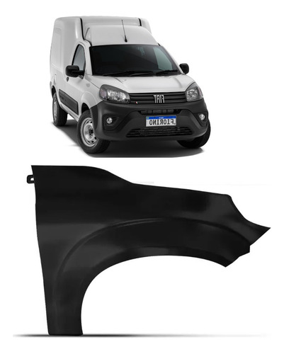 Paralama Fiat Fiorino 2021 2022 2023 2024 Direito 