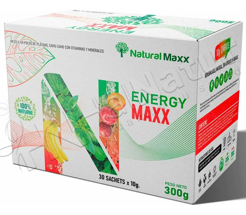 Energy Maxx Vitaminas & Minerales Caja 30 Sobres 300 Gramos