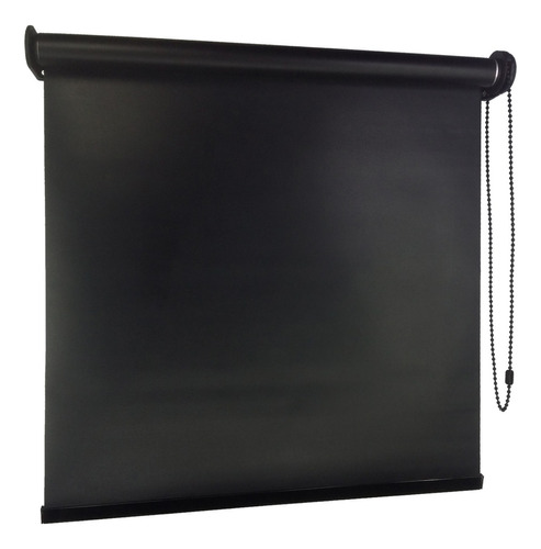 Cortina Roller Blackout 85x120cm. Roller Black Out Negro
