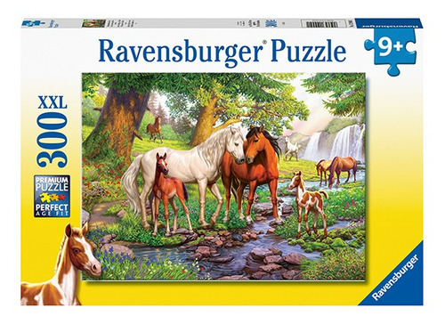 Puzzle Xxl Caballos En El Río - 300 Piezas Ravensburger