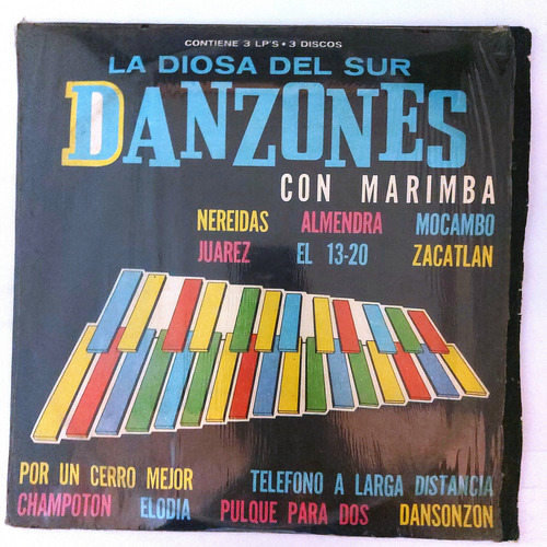 Marimba Orquesta La Diosa Del Sur - Danzones Con Marimba Lp (Usado)