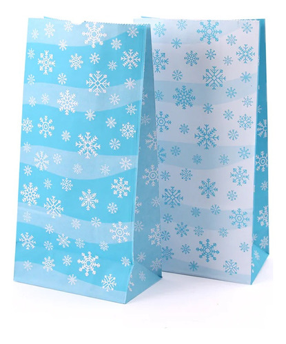 10 Bolsas De Papel Frozen 21x12x6cm Fiestissima Liniers