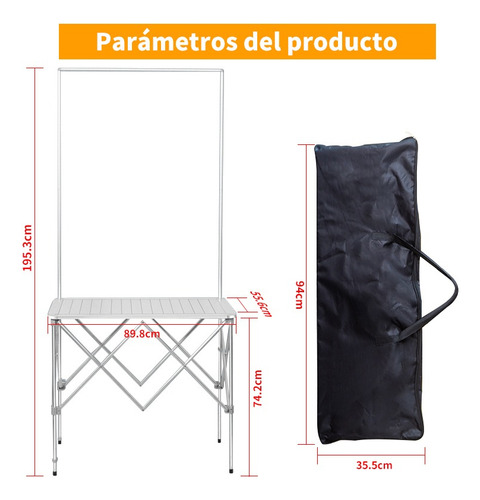 Portable Mesa Promocional Premium Simple Counter 195×90 Cm