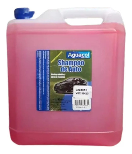 Shampoo Para Autos 5l Aguacol Ph Neutro // Ecban 