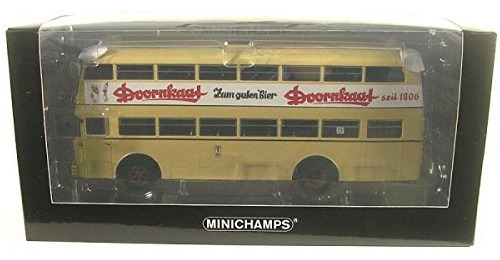 Miniatura Autobús Bussing D2u Doornkaat Escala 1:43 (crema)