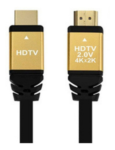 Imagen 1 de 2 de Cable Hdtv Compatible Hdmi 4k 5mts