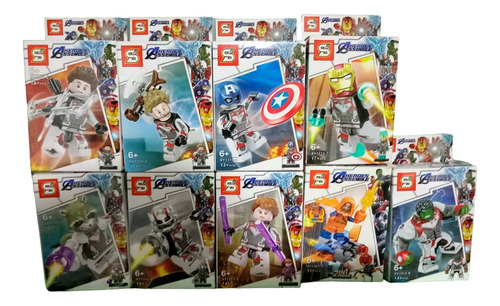  Super Heroes Armables Fichas  Pequeños Piezas 