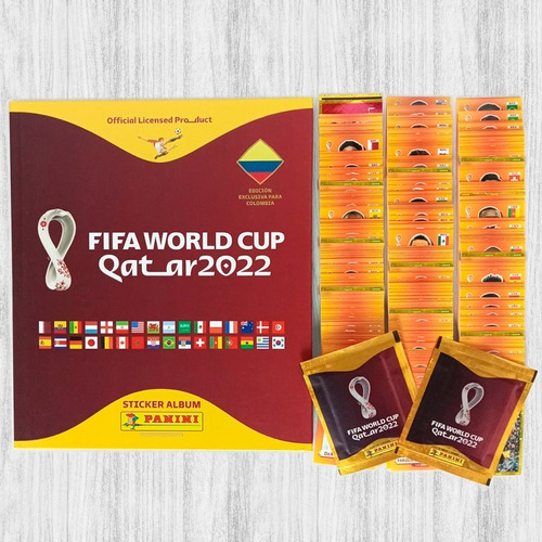 Álbum Pasta Dura Qatar 2022 + 100 Láminas Sin Repetir Panini