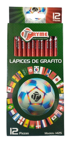 Tryme Lápices De Grafito Fútbol C/12 Pzs 