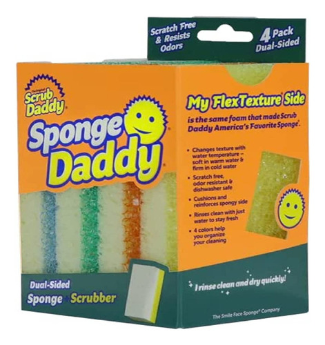 Fibra Mas Esponja Sponge Daddy 4 Piezas