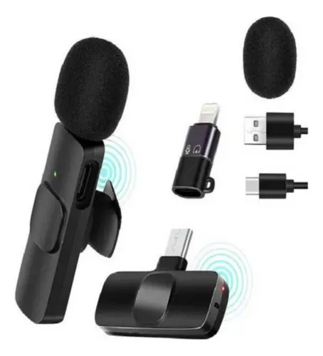 comprar Microfono Wireless Lavalier Inalambrico Para Vlog Entrevista
