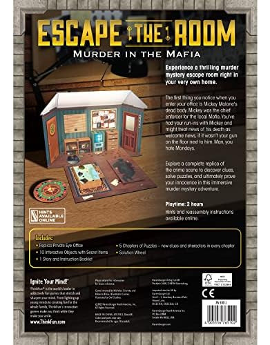 Thinkfun Escape The Room: Asesinato En La Mafia: Una Experie