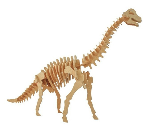 Quebra Cabeça Dinossauro Braquiossauro 3d Mdf