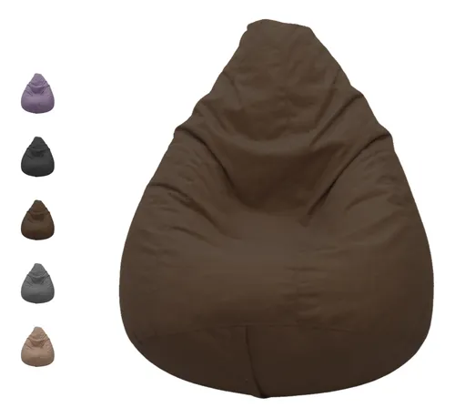Puff Pera Suede Vazio para Sala e Casa