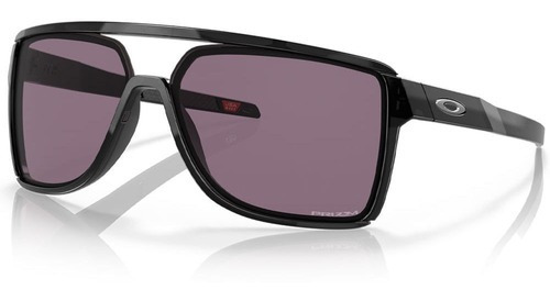 Gafas de sol Oakley Castel Black Prizm Grey Oo9147 01 63, color negro, color de la montura: negro, color de la varilla, negro, color de la lente: gris