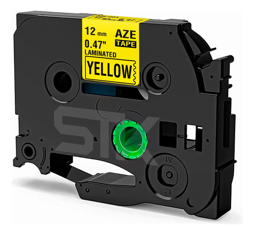 Cinta Tze-631 Brother Alternativa 12mmx8m Amarilla