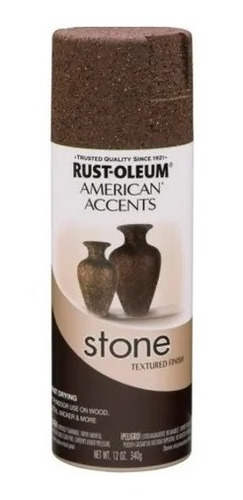 Lata Rust Oleum Stone Efecto Piedra Marrón
