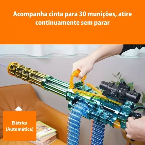 metralhadora elétrica toy de Dardos Tipo Nerf automática com