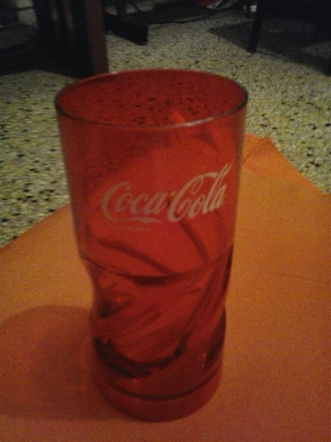 Vaso Colección Coca  Cola Color Rojo Mediano Acrílico.