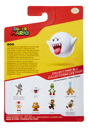 Super Mario Figura De Acción De Juguete Coleccionable Boo