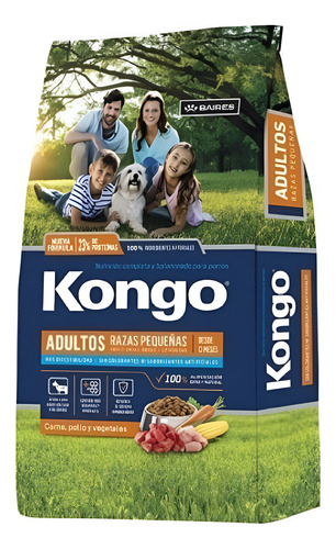 Kongo Adulto Razas Pequeñas Sabor Carne Y Pollo 15 Kg