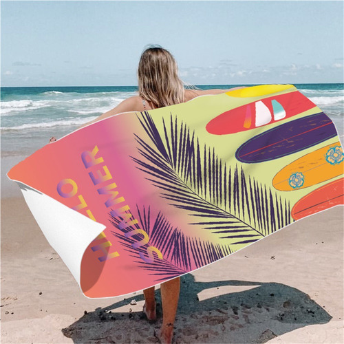 Toalla De Playa De Secado Rápido Estampada,c