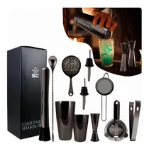 Comprar Kit Cóctel 11 Piezas Acero Coctelera Barman Boston 11 Piezas