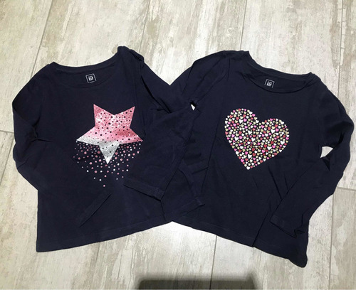 Remera Gap Nena Pack X 2