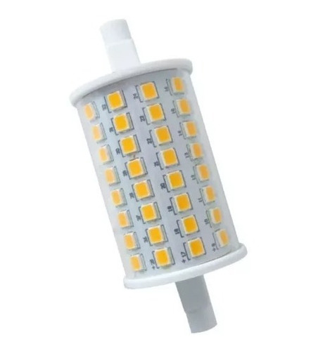 Lámpara Led R7s 78mm 10w Reemplazo Cuarzo Interelec