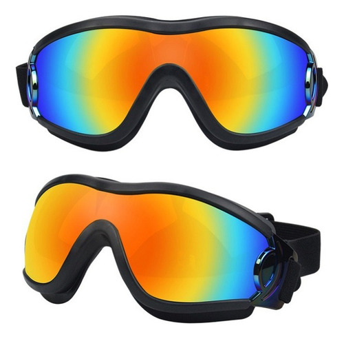 Lentes Para Perro Con Protección Solar, Polvo Y Viento Lente Multicolor Varilla Negro Diseño Para Mascotas
